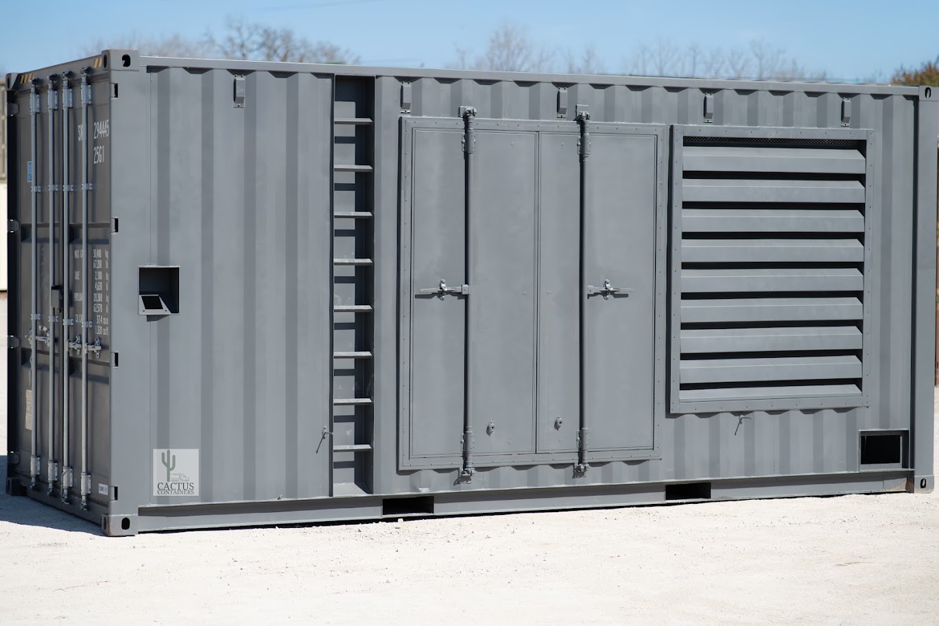 Generator enclosure built by Cactus Containers